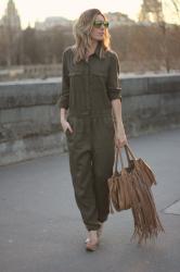 MILITARY JUMPSUIT | PARIS FASHION WEEK