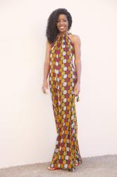 70S Style Printed Jumpsuit