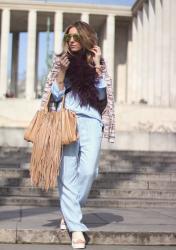 DENIM, FEATHERS AND FRINGES | PARIS FASHION WEEK