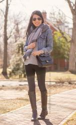 Blue Denim / Black Denim
