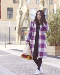 Tartan, red & flowers