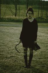 with her sickle keen