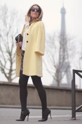 YELLOW COAT | PARIS FASHION WEEK