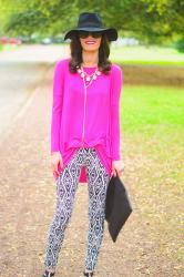 Pink, prints, and Blogger Nation.