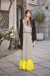 Maxi vestido + Kimono