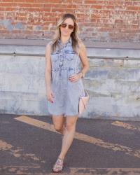 denim dress + $500 giveaway!