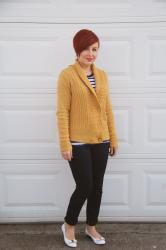 Cute Outift of the Day: Chilly Spring Stripes