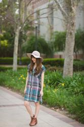 plaid in the springtime