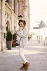 cosy cardigan & ugg boots