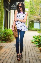 Polka Dots + Peplum 