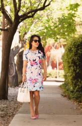 Spring Easter Floral Dress