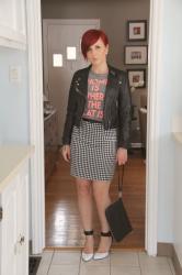 Cute Outfit of the Day: Gingham and Cats