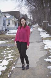 Hot pink, black and matching your lipstick to your shirt