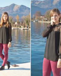Outfit: At the Lake – Spitze & Marsala