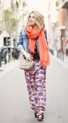 PRINTED BAGGY PANTS | CASUAL CHIC