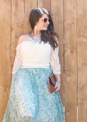 Watercolor Tulle Skirt