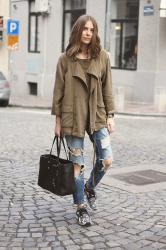 Draped jacket