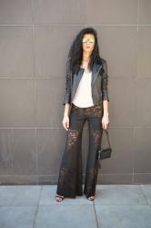 Lace Flare Pants