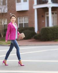 pink casual