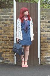 Easter weekend denim dress