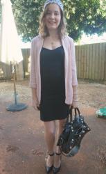 Blush Pink Boyfriend Blazer. With Striped Tank and Shorts, LBD and Heels for the Office