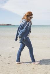 Perfect Outfit : Veste en jean DDP + Marinière H&M + Jean Levi’s