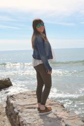 Look of the day: Green militar jeans