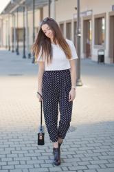 Polka dot pants