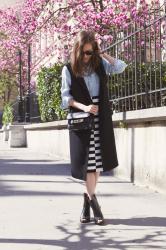 Striped skirt