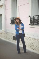 Le look total jean en version jour