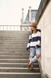 Navy stripes in Paris