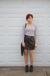 Cute Outfit of the Day: The Perfect Leather Mini