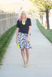 LEOPARD FLARE SKIRT FEATURING WALK TRENDY