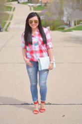 Spring plaid and Petie