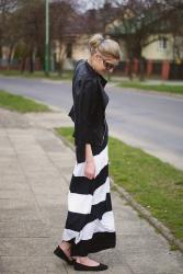 870 ==> stripes maxi dress 