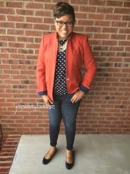 J. Crew Regent Blazer in Linen--Radio Red