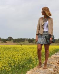 Jacquard skirt