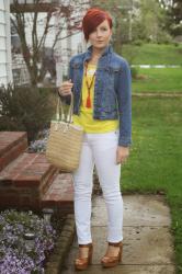 Cute Outfit of the Day: Whites and Brights