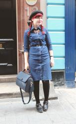 Vintage denim dress