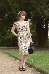 Outfit: English orchid (wedding guest outfit option A)