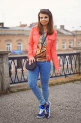 LANDSCAPE SWEATSHIRT & CORAL JACKET || STYLIZACJA WIOSENNA