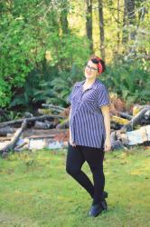 Retro Maternity Wear: Black and White and Sassy