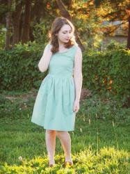 what i made: the little mint sundress
