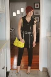 Cute Outfit of the Day: Moto Vest Dress
