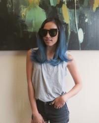 Blue Ombre with Conway Grooming, Costa Mesa