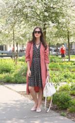 Outfit: dusty rose Zohra x Pimkie trenchcoat