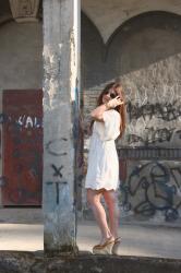 Little white dress.