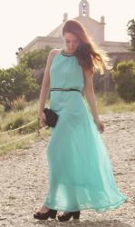 Turquoise dress