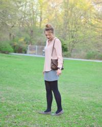 A Frosted Pink Blouse in the Park