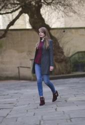 All Saints Herringbone Coat At Bristol Fashion Week